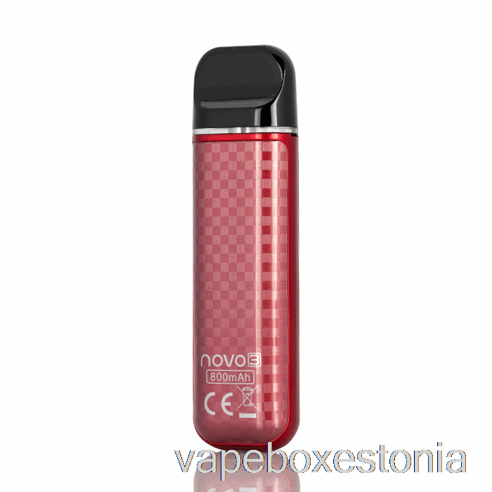 Vape Box Estonia Smok Novo 3 25w Pod Süsteem Punane Süsinikkiud